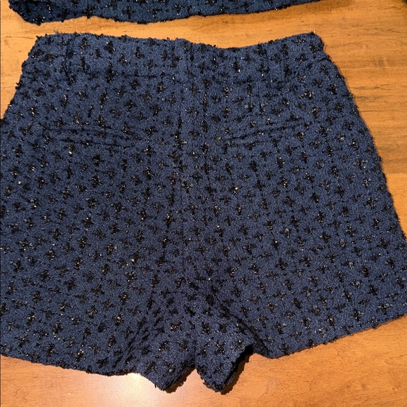 Navy Blue Textured Two-Piece Set - Picture 6 of 7